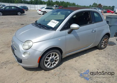 2012 Fiat 500C Pop из США, поврежденный, VIN 3C3CFFDR8CT169489